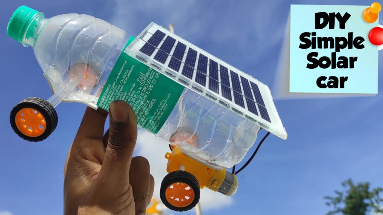 DIY Simple Solar car| Easy to Build | How to Make Solar Car at home # ...