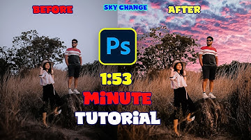 How to Change Sky in One Minute in Photoshop Tutorial