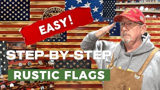 How to Make a Wooden American Flag | Best Step-by-Step DIY Tutorial - Easy to Build and Sell!