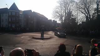 Keith Flint's funeral procession. #Legend #Prodigy #Braintree