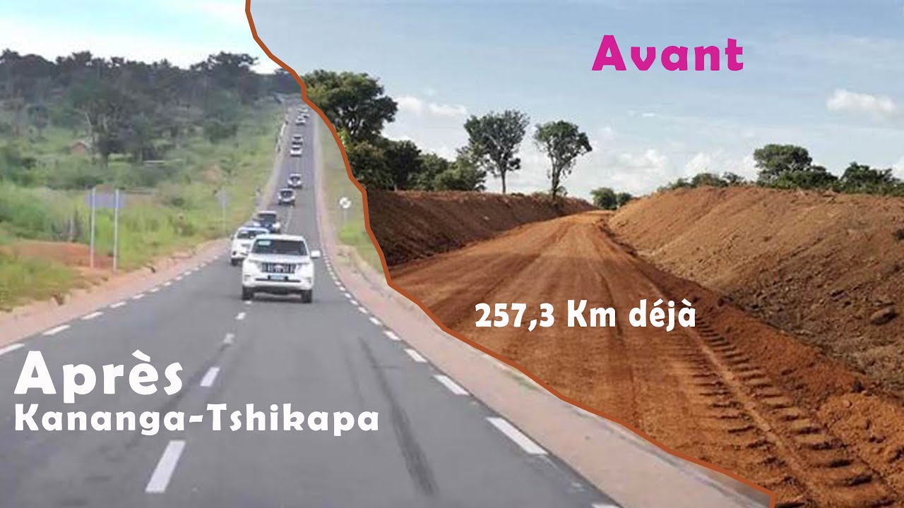 Travaux sur la route Kananga Tshikapa