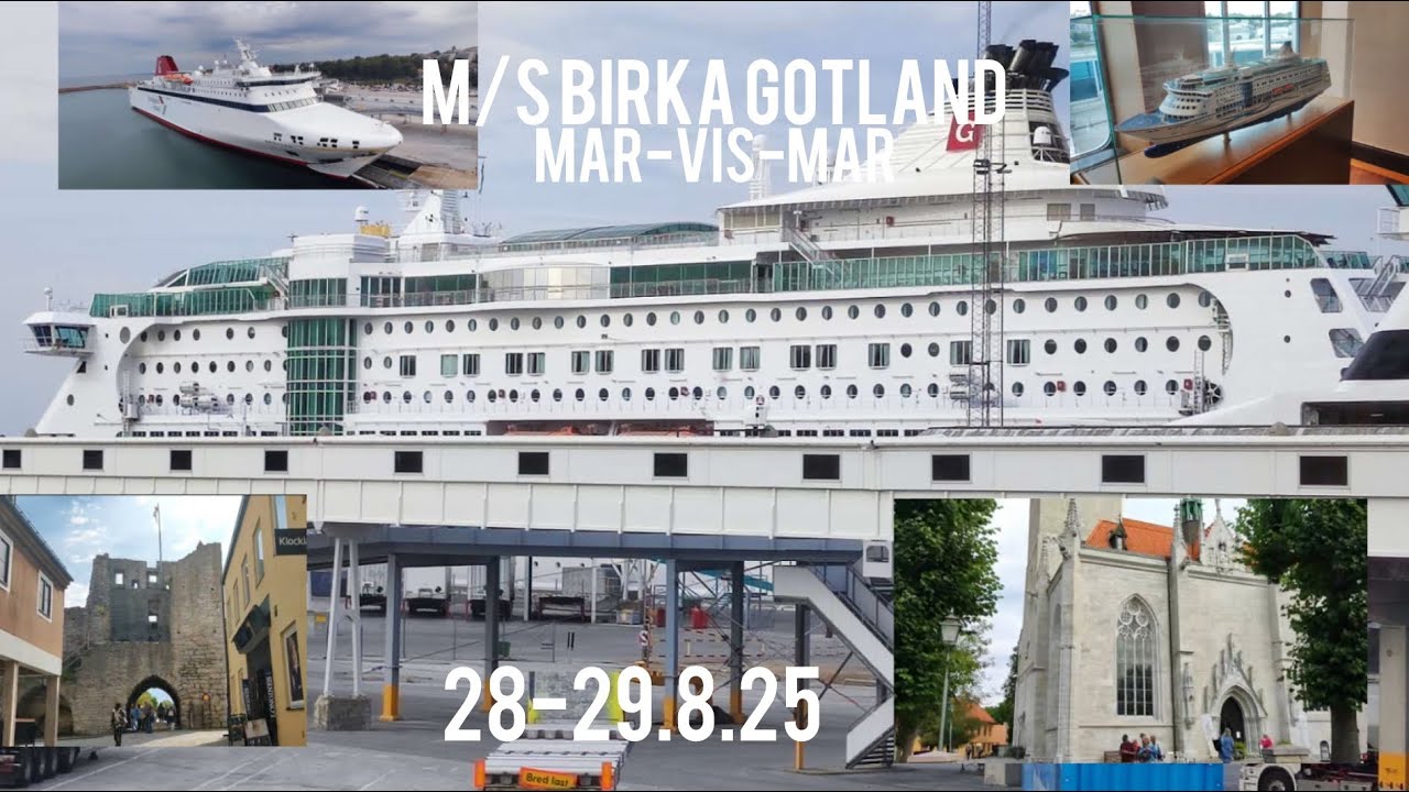 My Cruise with M/S Birka Gotland to visby 28-29 August 2025! 
