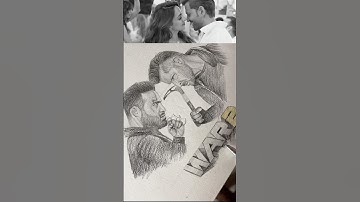 War 2 hrithik roshan & nt rama rao jr drawing #youtube #shorts #drawing #war2 #aavanjaavan #viral