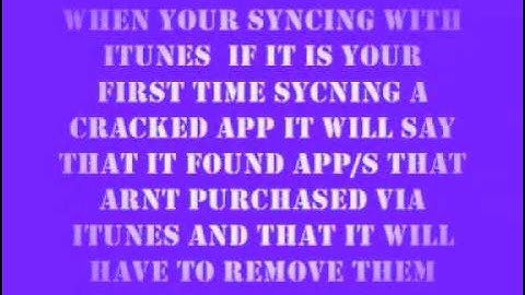 how to sync cracked apps to itunes