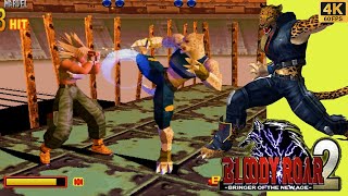 Bloody Roar 2 (1998) - Arcade Mode Walkthrough - Marvel - 4K 60 FPS.