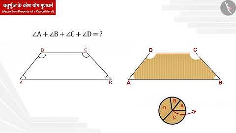 चतुर्भुज का कोण योग गुणधर्म | Part 1/3 | Angle Sum Property of a quadrilateral | Hindi | Class 8