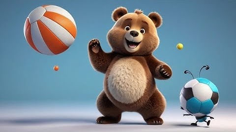 Four Bouncy Balls Go Big and Small | Size Comparison Song for Kids | Fun Learning Rhyme