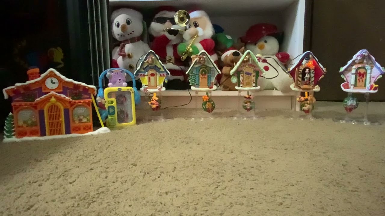 Mr. Christmas 1993 5 House Mickey's Clock Shop (All songs) - YouTube