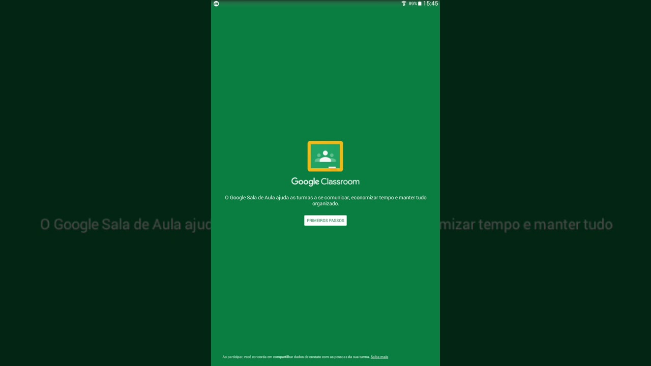 Como Instalar E Usar O Aplicativo Android Do Classroom YouTube