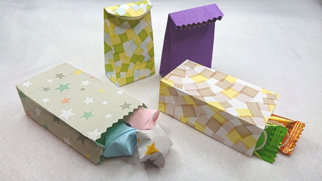 折り紙の紙袋 折り紙がかわいい紙袋に マチつき紙袋の作り方 Craft Okuya 折り紙モンスター 折り紙の紙袋 折り紙がかわいい紙袋に マチつき紙袋の作り方 Craft Okuya 折り紙モンスター