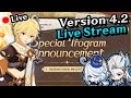 Reacting To The Genshin Impact 4.2 Live Stream!