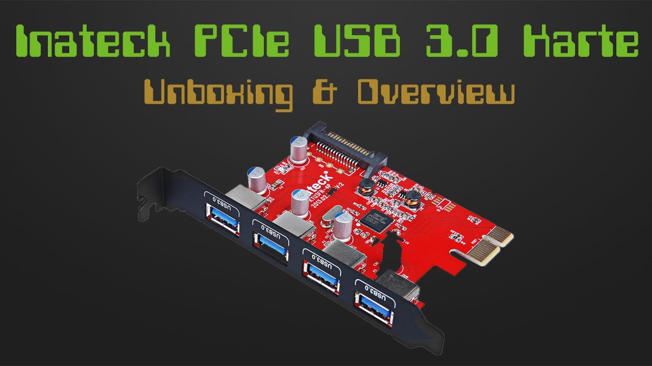 Inateck KTU3FR4P USB3.0 Karte Unboxing & Overview YouTube