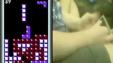 Gerald Freeman Gets a Killscreen Tetris on SEVEN Rows of Garbage