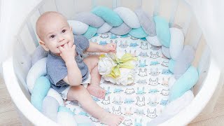 Simple sewing ideas! Braided crib bumper of 3 ribbons DIY