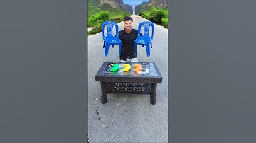 😱Mini 4 Seater Chair Table Set Vs Modern Table set Unboxing🔥#shorts