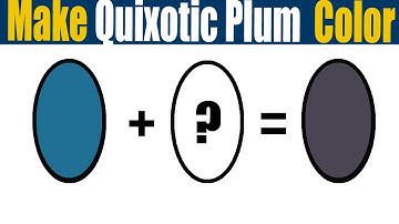 How To Make Quixotic Plum Color  What Color Mixing To Make Quixotic Plum