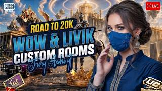 PUBG Mobile Live|500 CASH &amp; 120 UC  Custom Rooms | Pubg Custom Rooms | FURY ASHI YT is Live 4.4❤️