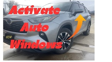 2020 Toyota highlander auto windows using keyfob