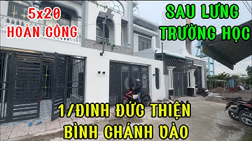 nhà vị trí gần trường học ,gần chợ ra Đinh Đức thiện 200m để chạy về bình Chánh/nhà ngộp bình Chánh 