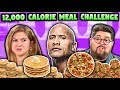 We Tried The Rock's 12,000+ Calorie Cheat Meal Challenge