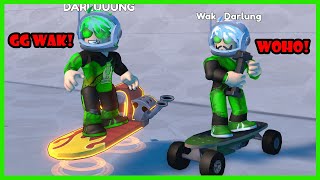 Darlung & Wak Darlung Mencoba Tantangan Skateboard Obby Paling Seru Di Roblox