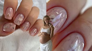 Doing My Own Nails Before Giving Birth 🤰 Even My Doctor Wanted This Set!