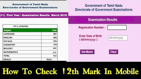12th Result Announced | how to check 12th and 10th result 2022 tamil nadu