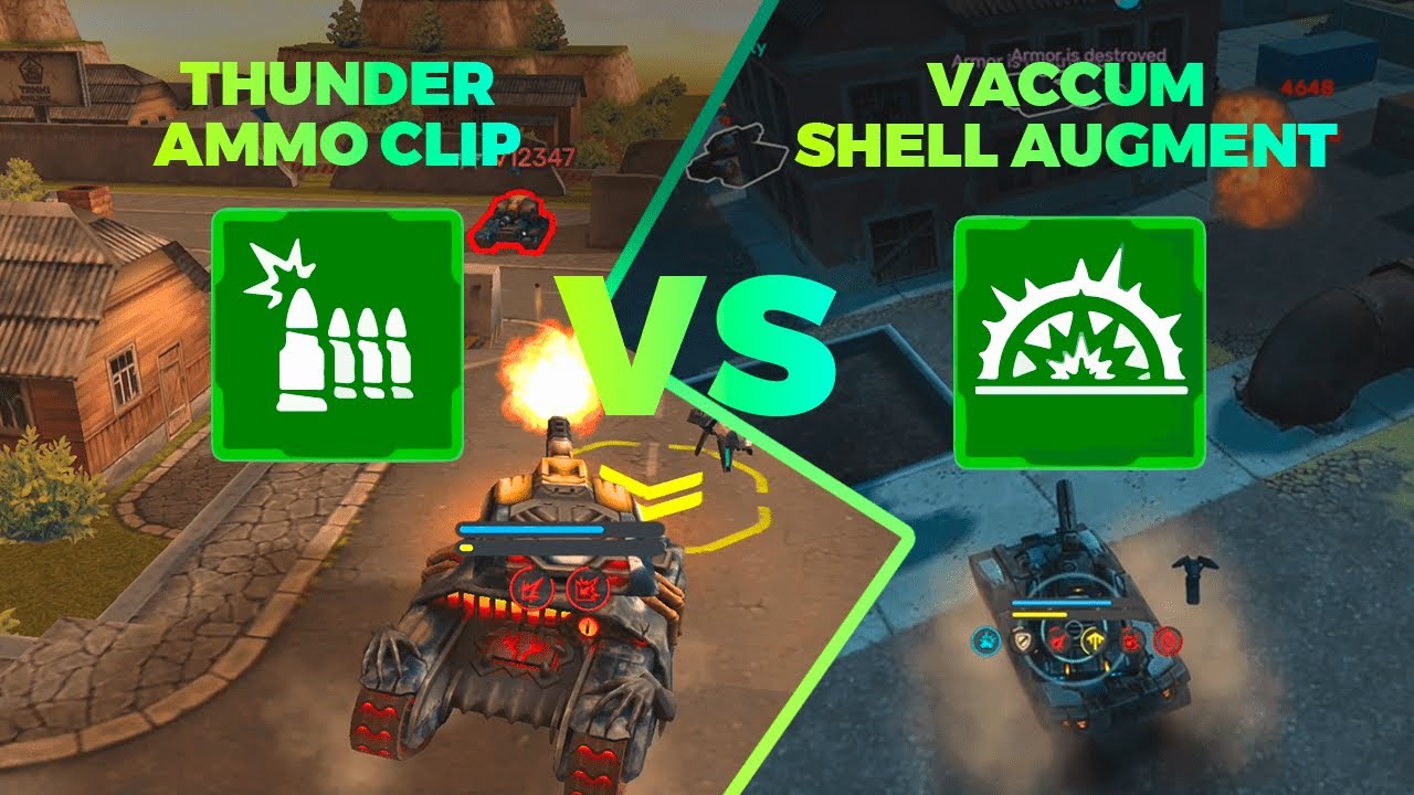 THUNDER «VACCUM SHELL» AUGMENT VS THUNDER AMMO CLIP - Tanki Online