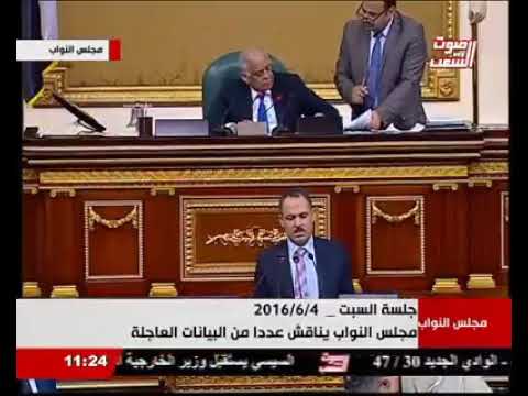 كلمة النائب محمود عبدالسلام الضبع عضو مجلس النواب خلال الاستجواب الذي قدمه إلى وزير الماليه ووزير ال