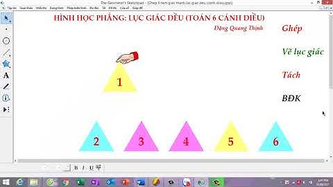 GSP 5.0: XẾP LỤC GIÁC ĐỀU TOÁN 6 CÁNH DIỀU #GSP #canhdieu #toan6canhdieu #lucgiacdeu #taomophong