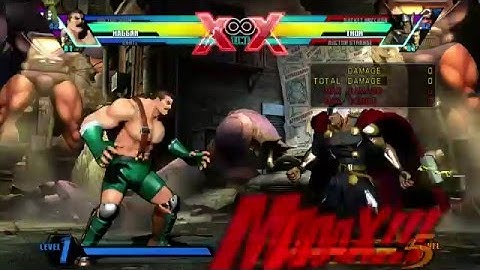 COMBO BITS | UMVC3 - Haggar/Dante/Doom - Midscreen hardtag combo into Doom/Dante THC(1.34M damage)