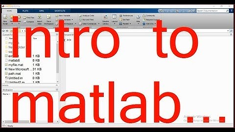 matlab environment [lecture-3/part-1/section-A]