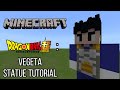 Minecraft | How To Make a Vegeta Statue (Dragon Ball Super)