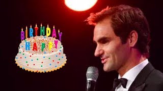 Roger Federer Sings Happy Birthday!