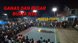 Buaya yang menerkam salah satu warga sungai luar riau Indragiri hilir sudah berhasil di tangkap