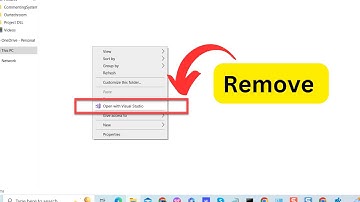 Remove "Open with Visual Studio" from Folder Context Menu in Windows Explorer