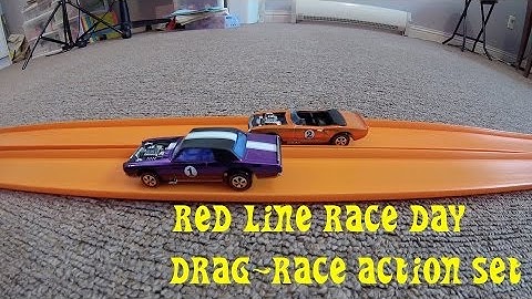 Hot Wheels DRAG RACE ACTION SET race off on original vintage track