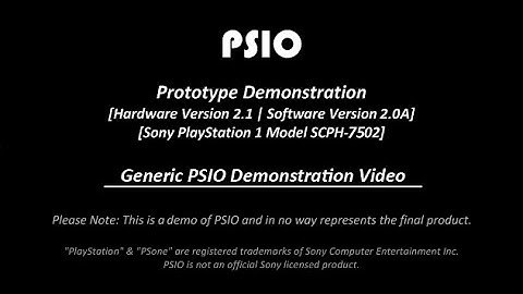 PSIO Prototype V2.1 Demonstration #2 - Generic Demonstration
