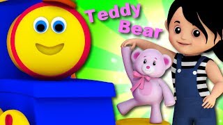 teddy bear teddy bear turn around bob the train video for babies