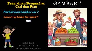 Permainan bergambar Mencari dan Mengira