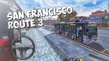 Bus Simulator 2023 | San Francisco Route 3 | Best bus Gameplay Walkthrough ( Android/IOS )