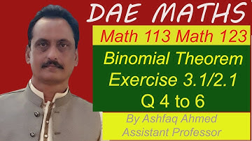 Math 123/113 Lecture 6 Exercise 2.1/3.1 Part b