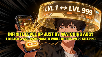 Infinite Level Up Just By Watching Ads? I Became A SSS-RANK Master While Others Were Sleeping!