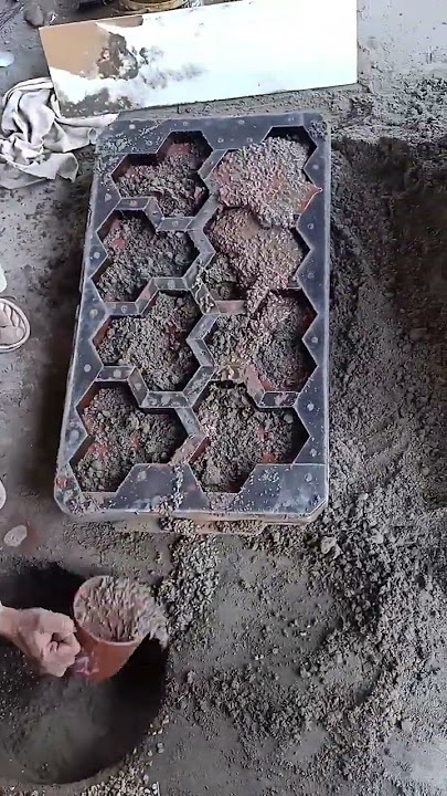 How Make interlock Tiles are Made?|beautifully Designs 3star tile| #diy #concrete #handmade #process