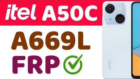 Itel A50C FRP reset | Itel A669L FRP reset-ontgrendeltool