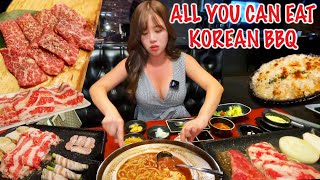 ALL YOU CAN EAT KOREAN BBQ FEAST LAS VEGAS! Kobe Beef, Beef Belly, Pork Cheek, Ribeye Steak MUKBANG