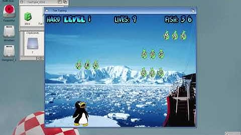TuxType - AmigaOS 4.1 FE - Gameplay