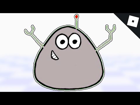 How to draw Pou with Roblox man face 