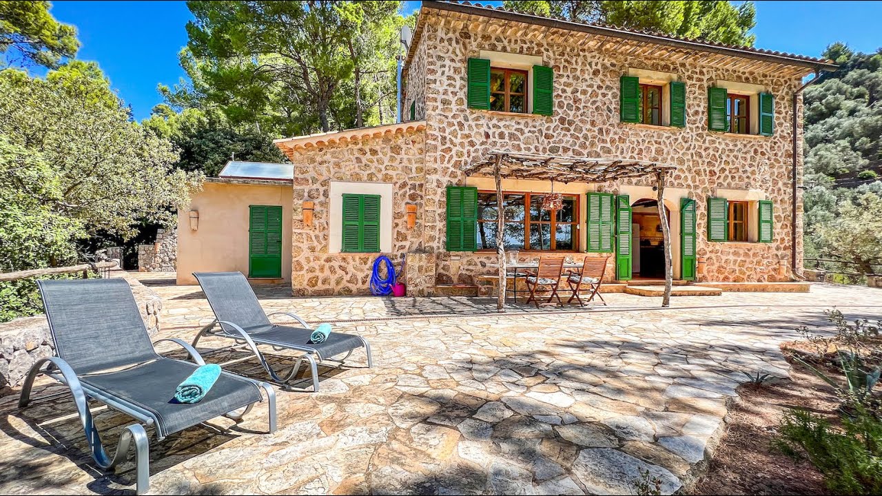 Zur Langzeitmiete in der Landhaus-Finca inmitten der Serra de Tramuntana, nah Sóller, Mallorca