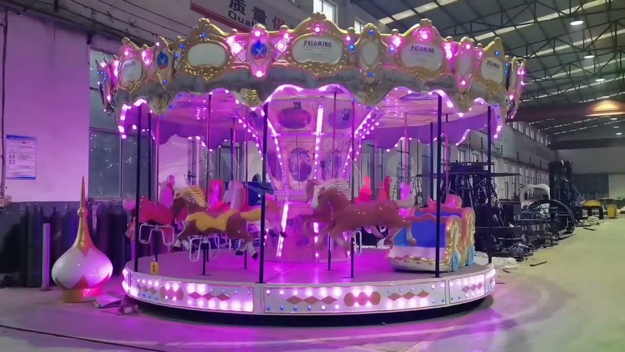  メリーゴーランド ピンク2014＆ブルー2011 ヴィンテージ ピンクのメリーゴーランドの水彩画のクリップアート | 10 JPG | 保育園